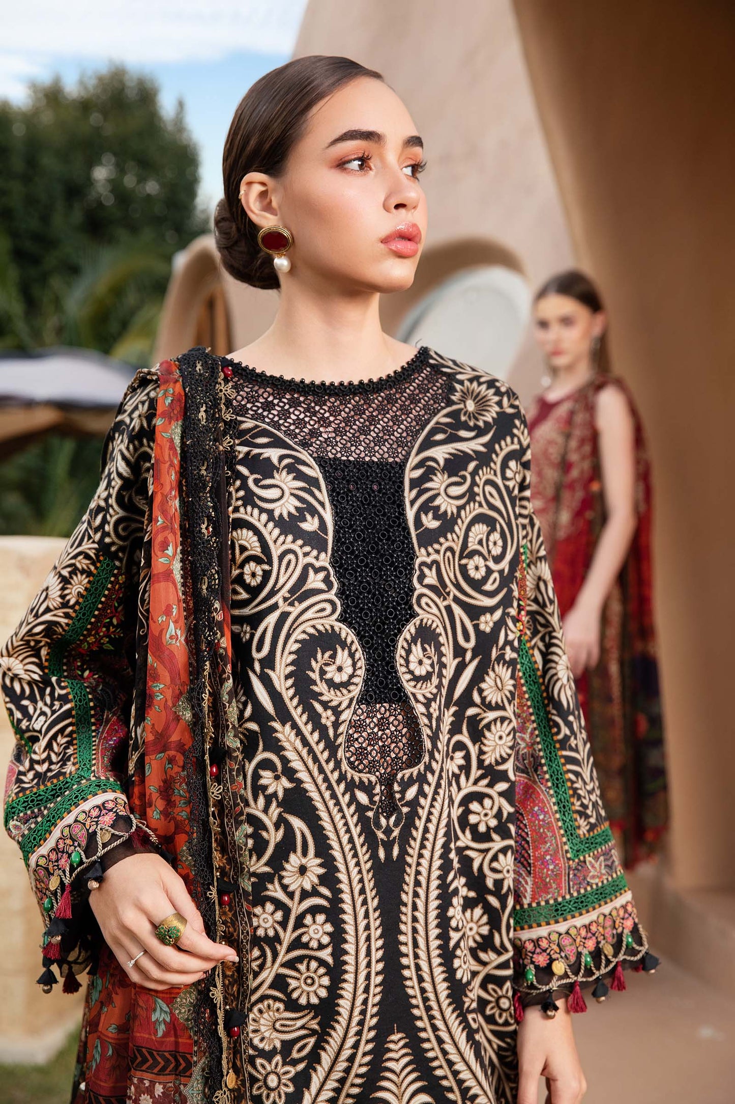 MARIA.B 3 Piece Unstitched Printed Lawn Suit Master Replica