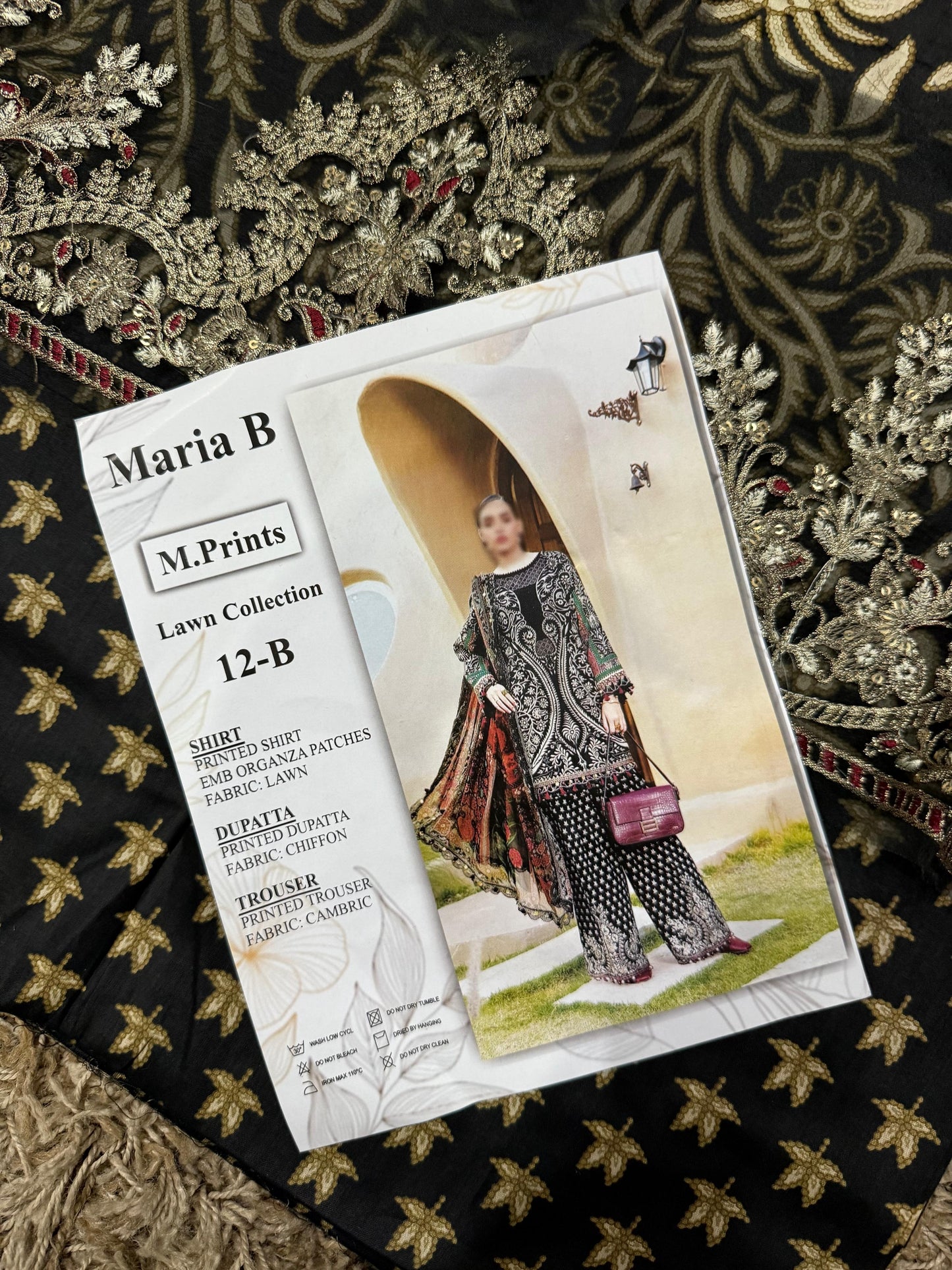 MARIA.B 3 Piece Unstitched Printed Lawn Suit Master Replica