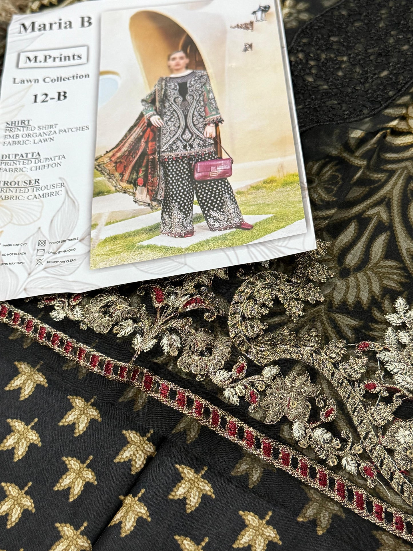 MARIA.B 3 Piece Unstitched Printed Lawn Suit Master Replica