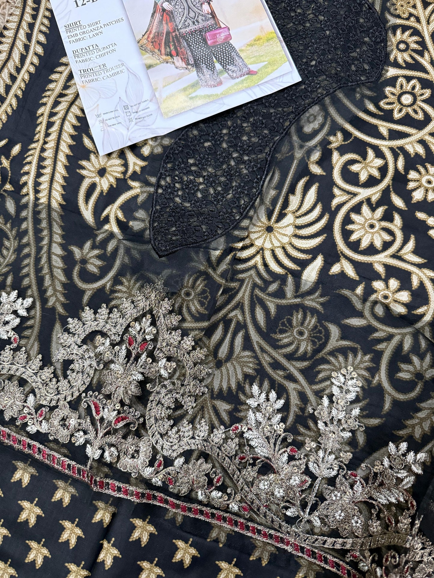 MARIA.B 3 Piece Unstitched Printed Lawn Suit Master Replica