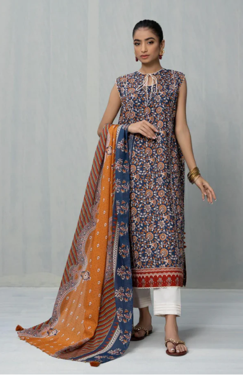 U3-DY22V5-3WS Unstitched Printed Lawn Collection 2025 Volume-04 by Sapphire