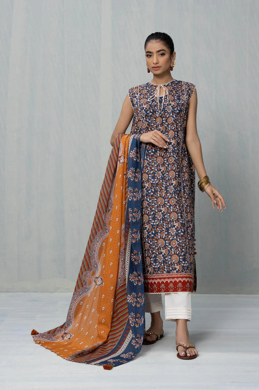 U3-DY22V5-3WS Unstitched Printed Lawn Collection 2025 Volume-04 by Sapphire