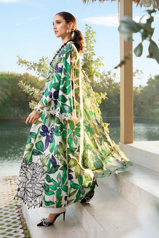 MARIA B Mprints Unstitched Lawn Collection 2025 | Spring Summer | 5A MASTER REPLICA