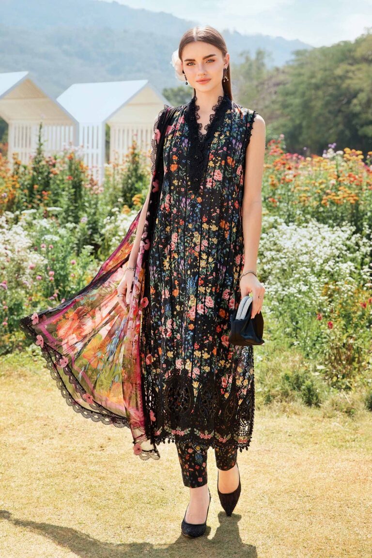 MARIA B Mprints Unstitched Lawn Collection 2025 | Spring Summer | 7B MASTER REPLICA