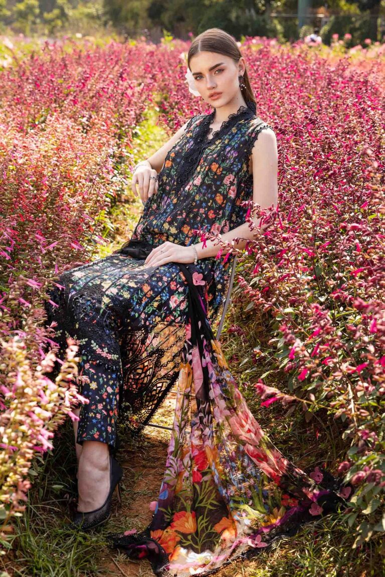 MARIA B Mprints Unstitched Lawn Collection 2025 | Spring Summer | 7B MASTER REPLICA