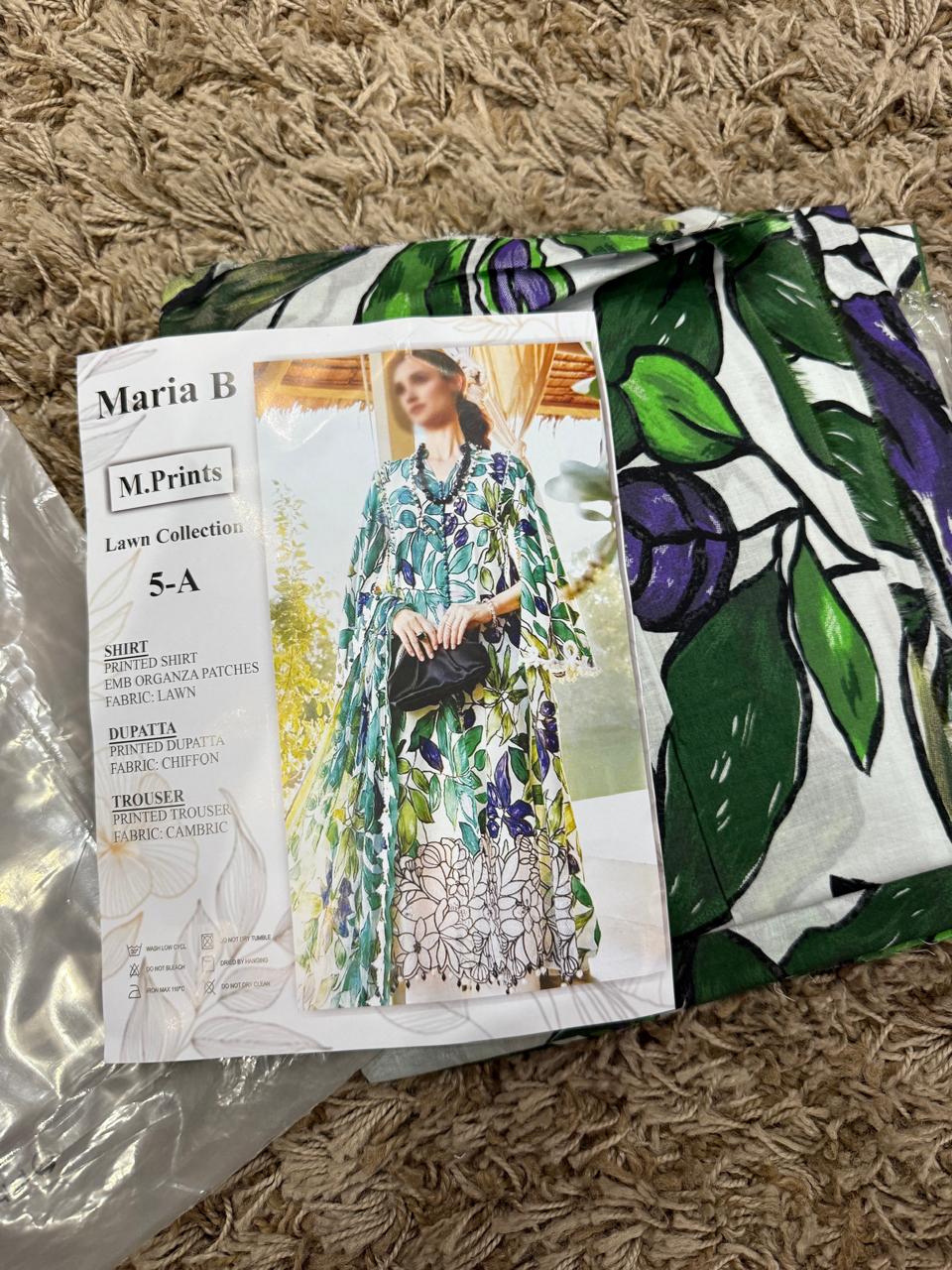 MARIA B Mprints Unstitched Lawn Collection 2025 | Spring Summer | 5A MASTER REPLICA