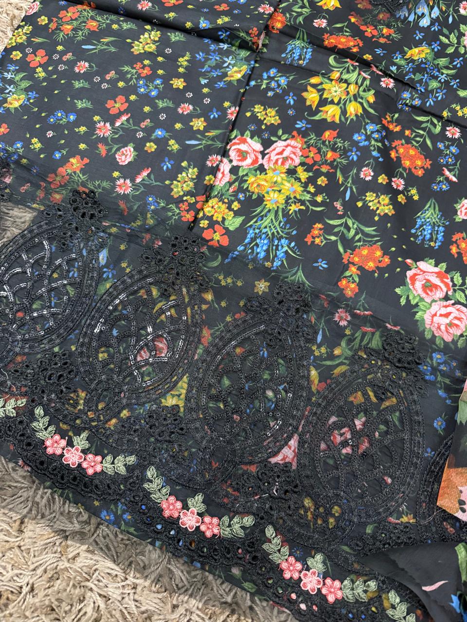 MARIA B Mprints Unstitched Lawn Collection 2025 | Spring Summer | 7B MASTER REPLICA