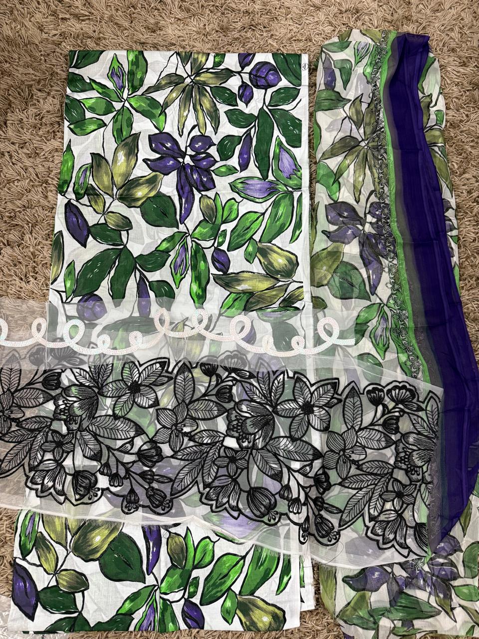 MARIA B Mprints Unstitched Lawn Collection 2025 | Spring Summer | 5A MASTER REPLICA