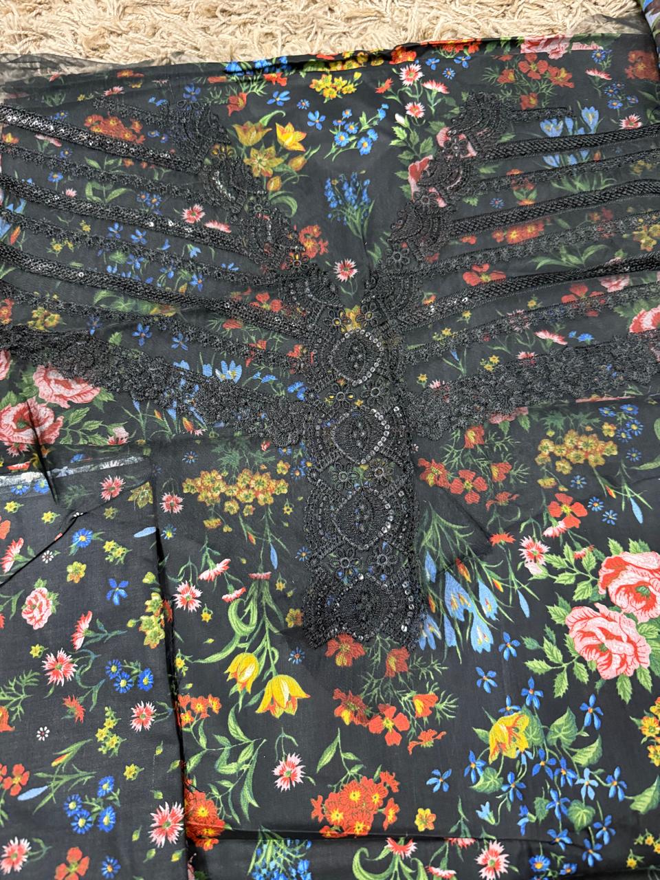 MARIA B Mprints Unstitched Lawn Collection 2025 | Spring Summer | 7B MASTER REPLICA