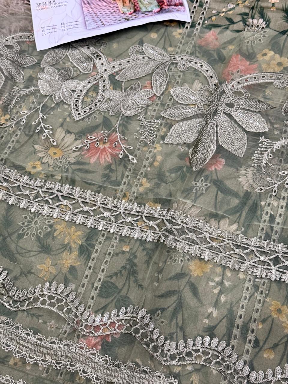 MARIA B Mprints Unstitched Lawn Collection 2025 | Spring Summer | 8B MASTER REPLICA