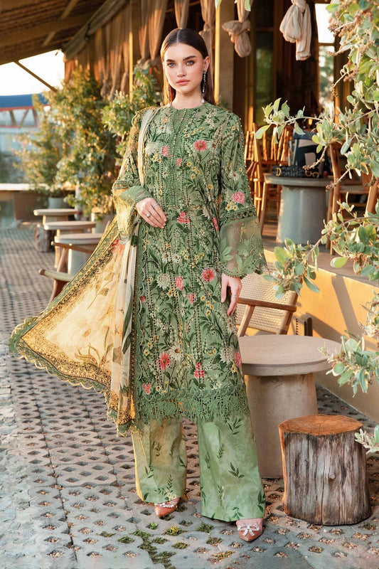 MARIA B Mprints Unstitched Lawn Collection 2025 | Spring Summer | 8B MASTER REPLICA