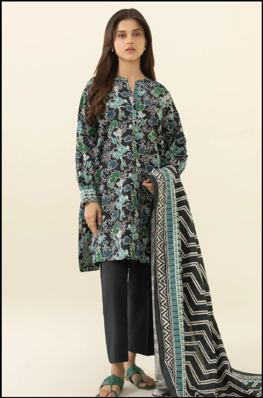 SAPPHIRE 3 PIECE PRINTED LAWN U2D-DY23V6-12WS