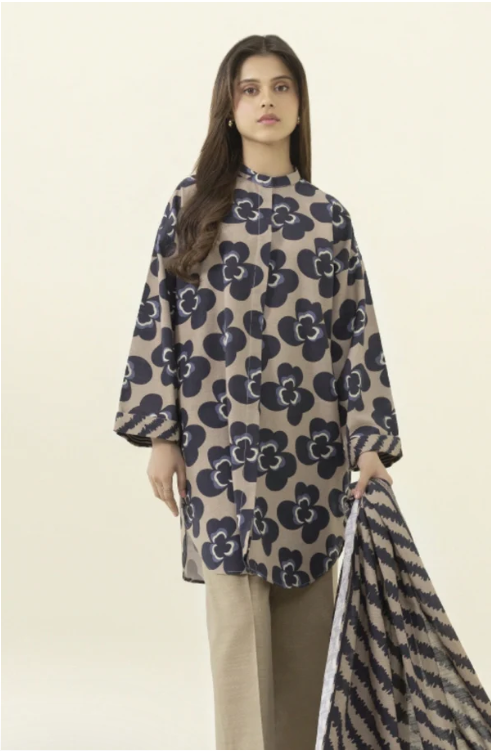 U3P-DY23V6-17WS Unstitched Printed Lawn Collection 2025 Volume-04 by Sapphire