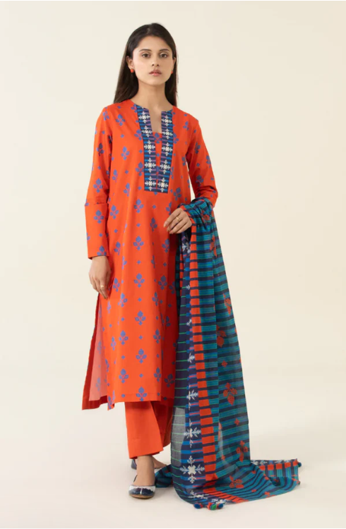 U3P-DY23V4-33WS Unstitched Printed Lawn Collection 2025 Volume-04 by Sapphire