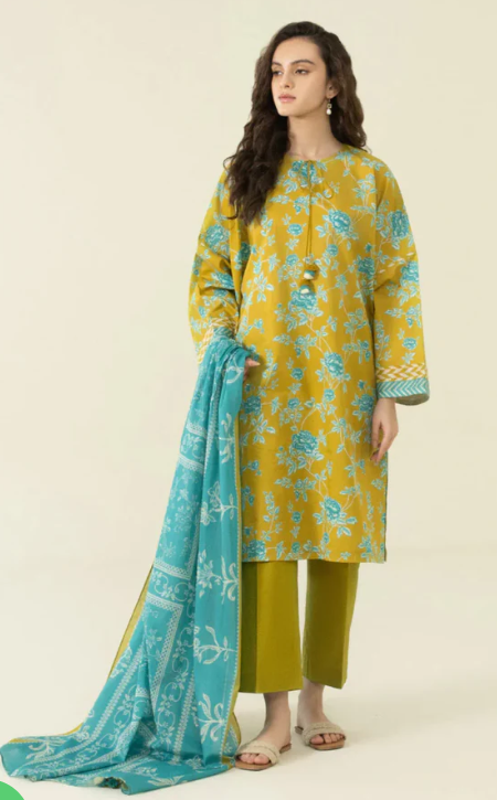 U3P-DY23V4-12WS Unstitched Printed Lawn Collection 2025 Volume-04 by Sapphire